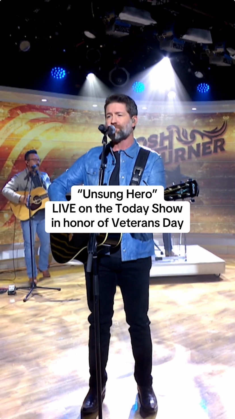 Thank you @TODAY Show for letting me honor my granddaddy and all the men and women who have honorably served our country. 🪖🎖️ Watch the full performance at the link in bio. #jtunsunghero #joshturner #military #veteran #hero #todayshow #countrymusic