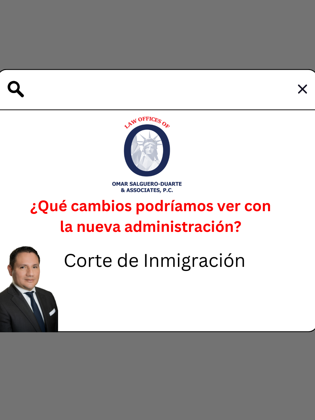 Parte 3 de nuestra serie sobre los cambios bajo la nueva administración 👀: Hoy hablamos de la Corte de Inmigración. ⚖️ Desde casos de asilo 🛂 hasta permisos de trabajo 💼 y las declaraciones sobre deportaciones masivas 🚨—¿qué está pasando realmente? ¡Comparte sus preguntas! #CorteDeInmigración #CasosDeAsilo #PermisosDeTrabajo #DeportacionesMasivas #NuevaAdministración  Part 3 of our series on changes under the new administration 👀: This time, we're diving into *Immigration Court*. ⚖️ From asylum cases 🛂 to work permits 💼, and the claims about mass deportations 🚨—what's really happening? Let’s break it down. Share your questions below! #ImmigrationCourt #AsylumCases #WorkPermits #MassDeportations #NewAdministration ¡Inmigrantes somos todos! 🗺️ Chicago- Rockford - Aurora, IL 📞 : (815)446-0770 📎: https://omarsalguerolaw.com/ Facebook: https://www.facebook.com/abogadomar Instagram: @omarsalguero_law