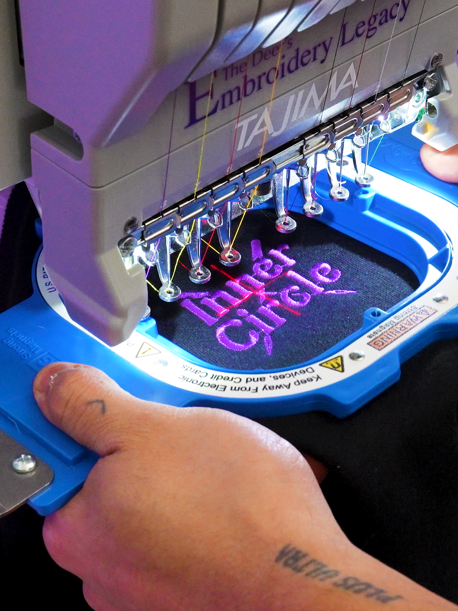 Today we embroider art 💜🪡 #machineembroidery #asmr