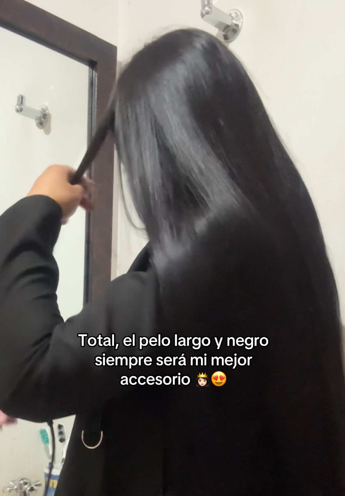 Yo y las que tenemos el pelo largo 👸🏻😍 #hairstyle #hair #trends #parati #fyp  