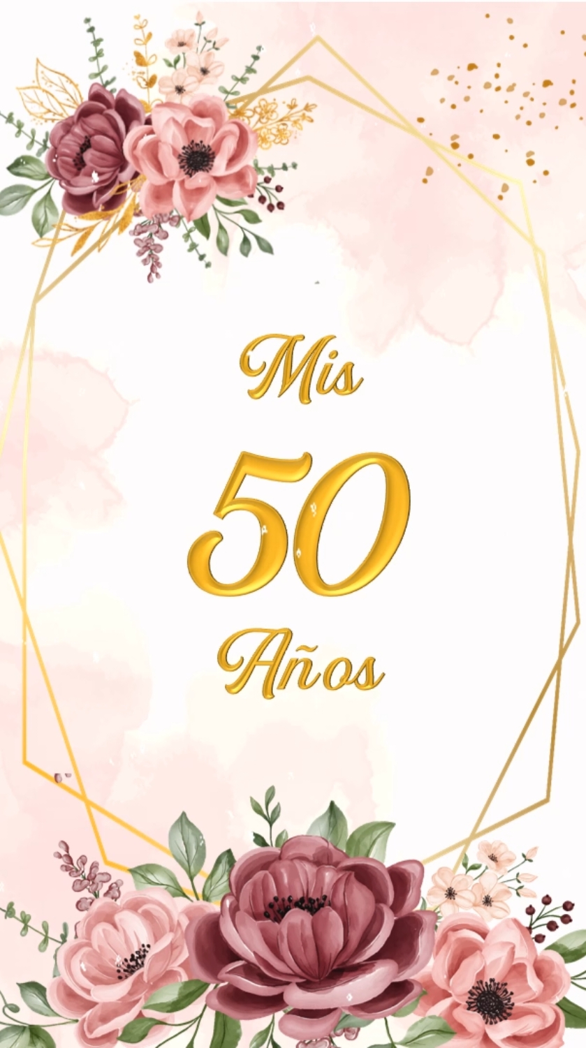 Invitación 50 años  #invitaciones #girls #piura #50 #fiesta #celebrar #año 