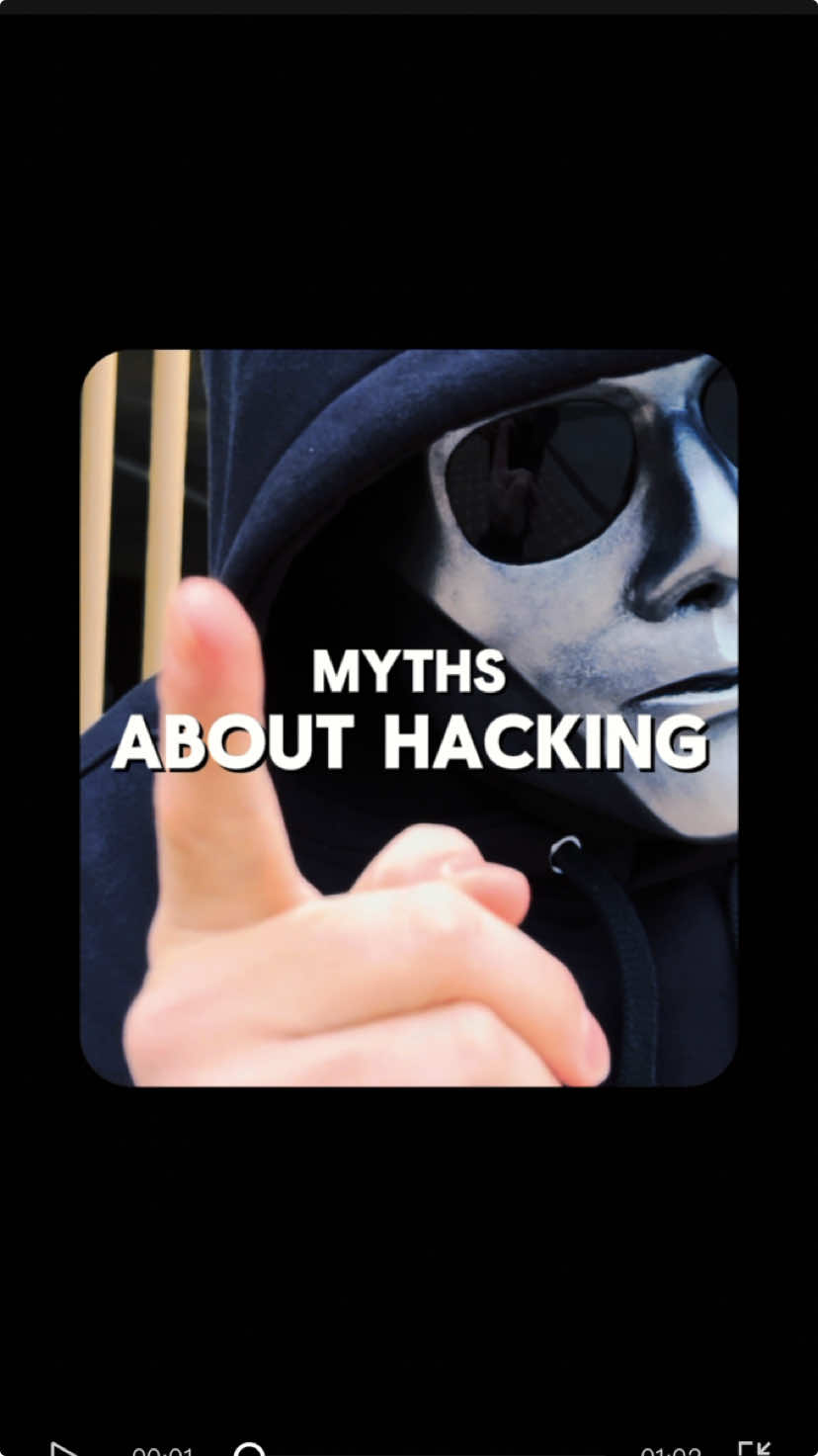 Myths About Hacking You Should Stop Believing❗️ #programmer #informationsecurity #technology #security #phyton 