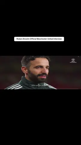 Ruben Amorim Official Manchester United Interview #manutdtiktok #manutd #manchesterunited #rubenamorim #postmatchinterview #PremierLeague #interview 
