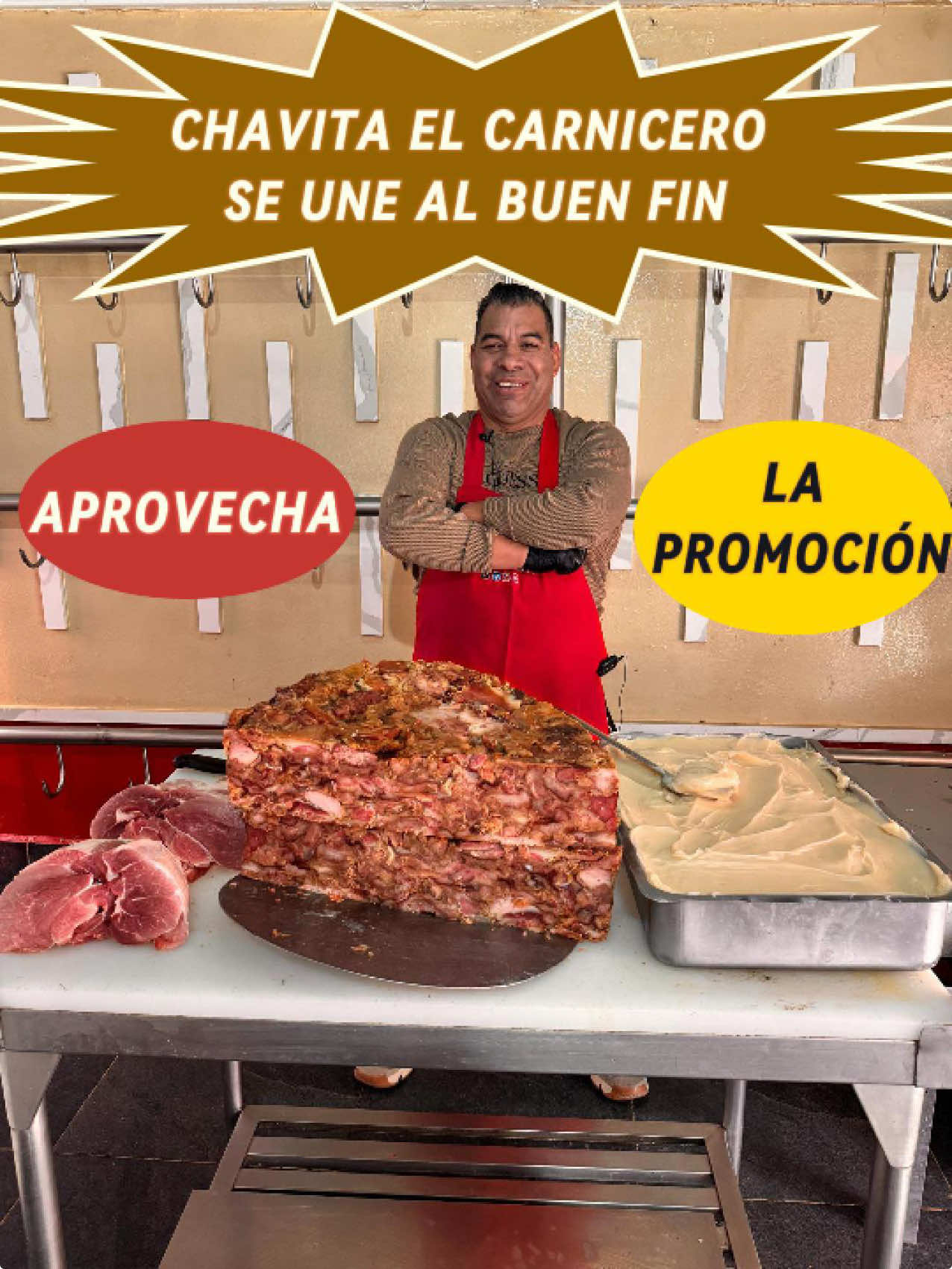 Ofertas especiales por el buen fin con Chavita el Carnicero #carniceriabarcelona #carniceria #alomexicano #carnicerosdelmundo #tablajeros #chavitaelcarnicero #carne #puerco #tablajerosycarniceros #chicarrones #cortesamericanos #retazo #arrachera #cursos #carnitas #carnicerialamexicana #chicharron #agujasnorteñas 