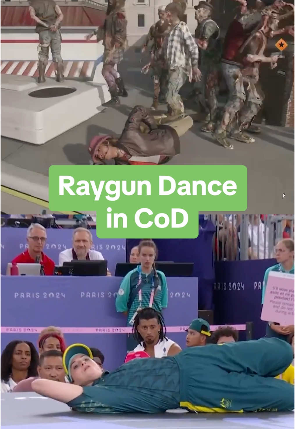 Call of Duty paying tribute to an icon 😅 #callofduty #gaming #blackops #blackops6 #raygun #olympics #breakdancing #zombies #codzombies 