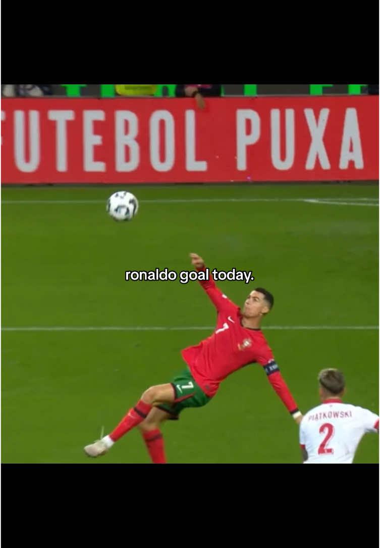 he is almost 40 😭 | ronaldo bicycle kick today!!!!! #cristianoronaldo #cr7 #portugal #football #poland #bicycle 