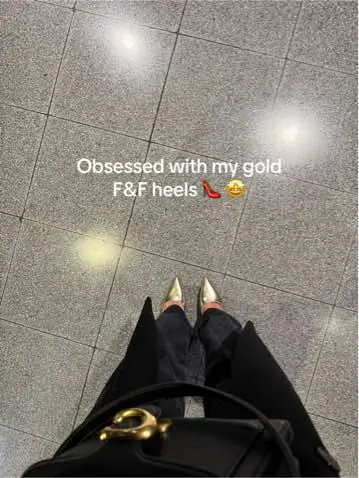 The perfect gold kitten heel🥹🥹 #tesco #f&f #kittenheel #heels #shopping @Tesco 