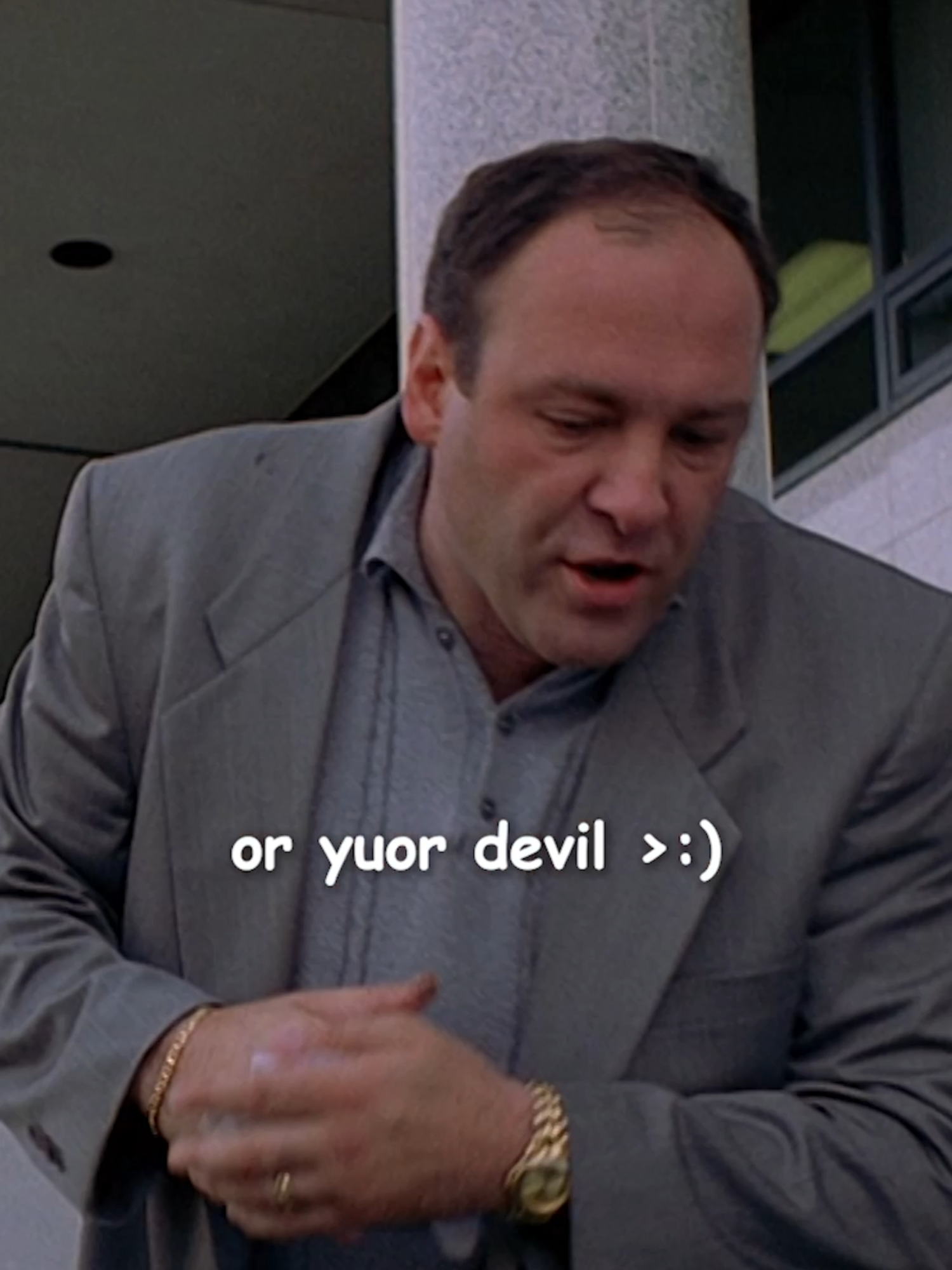 The duality of man. #TheSopranos #HBO #TonySoprano #JamesGandolfini