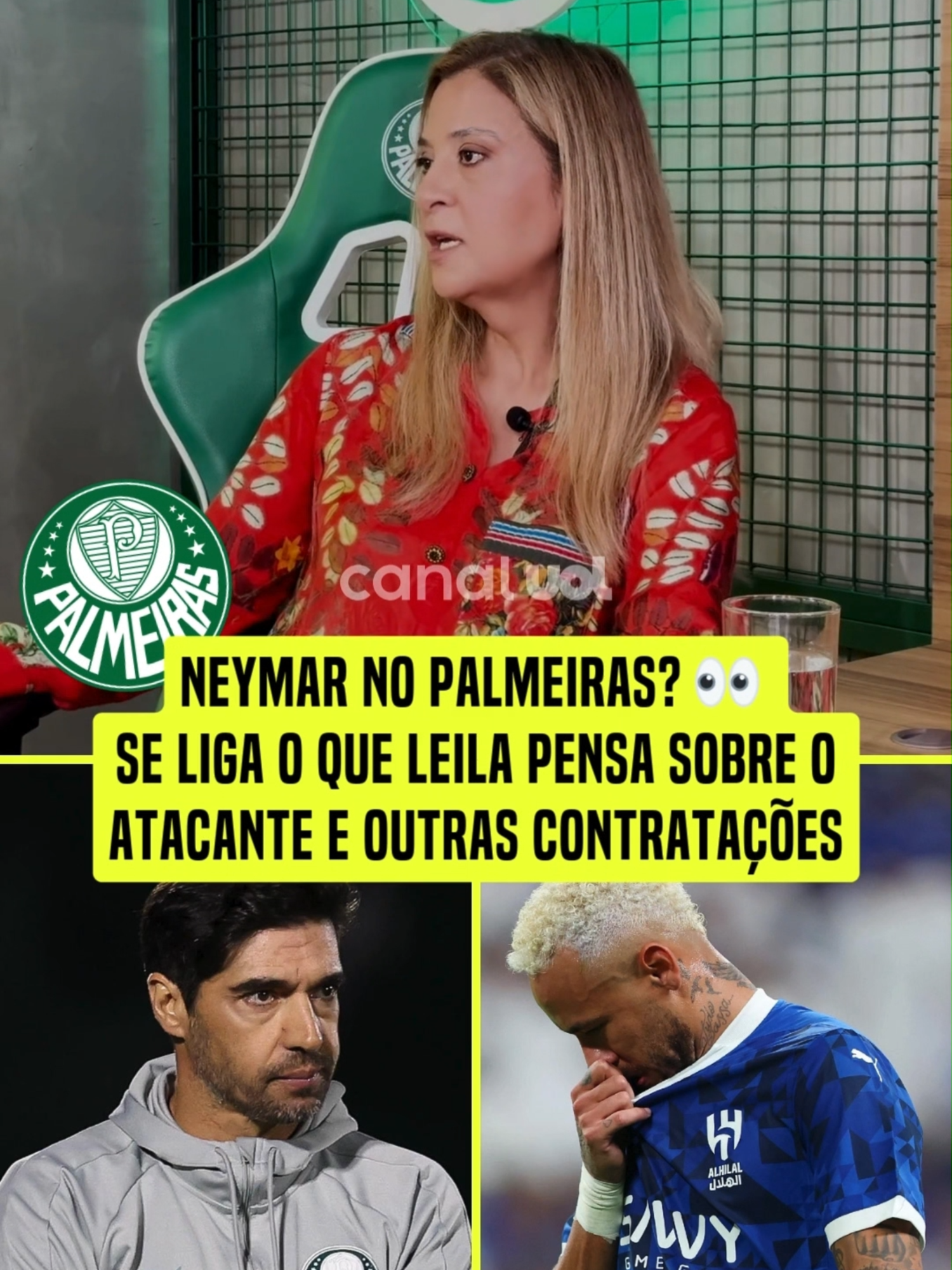 E AS CONTRATAÇÕES, PRESIDENTE? 👀  O papo da @aliciaklein com a @leilapereira rendeu, viu? Pensando já em 2025, caso reeleita, a atual presidente do Palmeiras disse que tem alguns filtros pra contratar! Inclusive, um deles descarta a possível vinda de Neymar pro alviverde! Mas, fiquem tranquilos, torcedores! Parece que o Abel não pediu muito reforço, viu? ➡️ A entrevista completa tá lá no Youtube do UOL Esporte! Corre pra ver que a resenha tá forte, viu? #Palmeiras #MercadodaBola #LeilaPereira #Futebol #Neymar #UOLEsporte #TikTokEsportes #SportNews