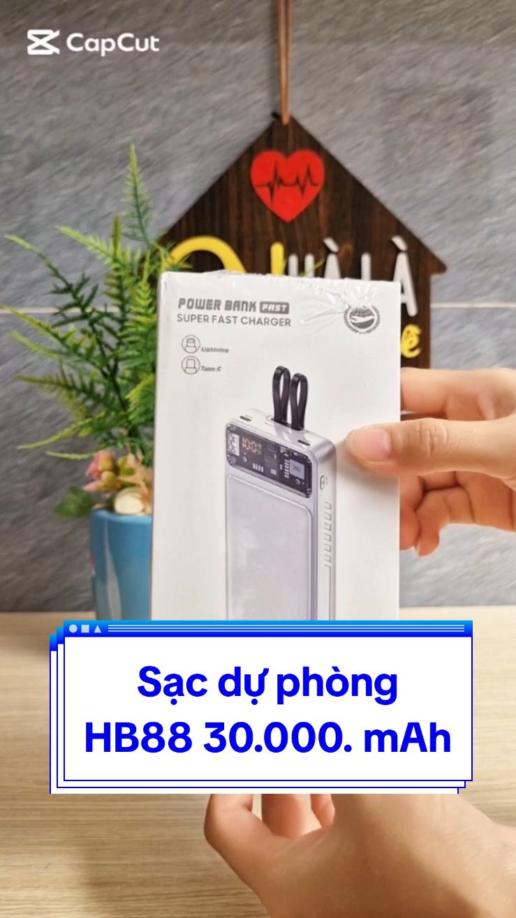 Sạc Dự Phòng HB88 30.000mAh #LearnOnTikTok #affiliatemarketing #tiepthilienket #duongthuydung1686  #TikTokShop #sacduphong   #habitek 