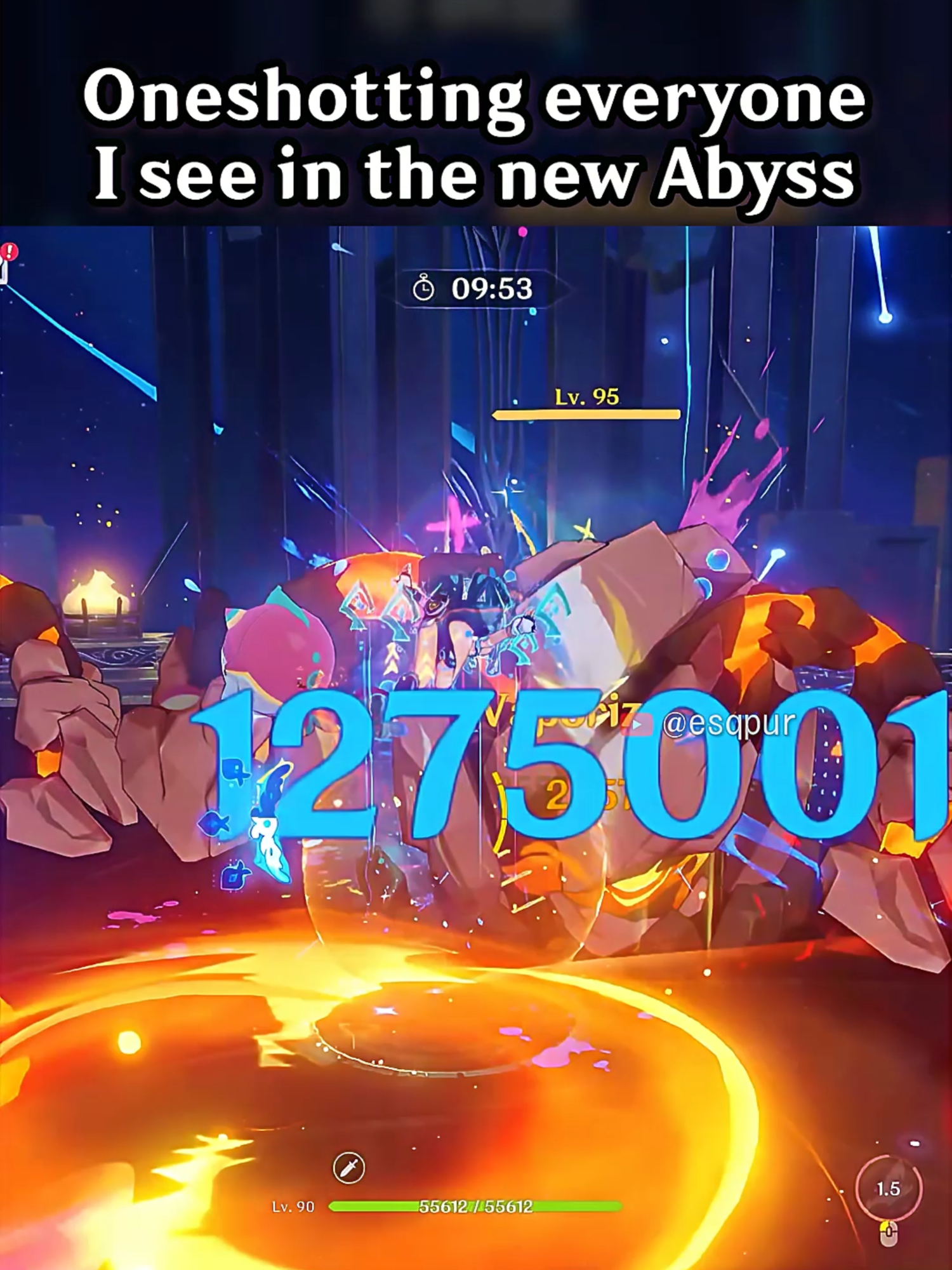 ONESHOTTING EVERYONE I SEE IN THE NEW ABYSS #GenshinImpact #hoyocreators #mualani