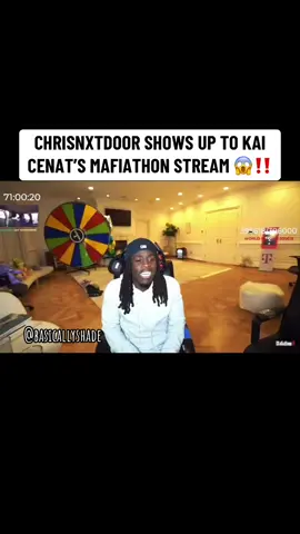 the entrance was hilarious 😂 ___ #CapCut #fy #fyp #kai #kaicenat #kaicenatclips #kaicenattv #dukedennis #fanum #agent00 #amp #faze #mafiathon2 #fypシ #viralvideo #chrisnxtdoor 