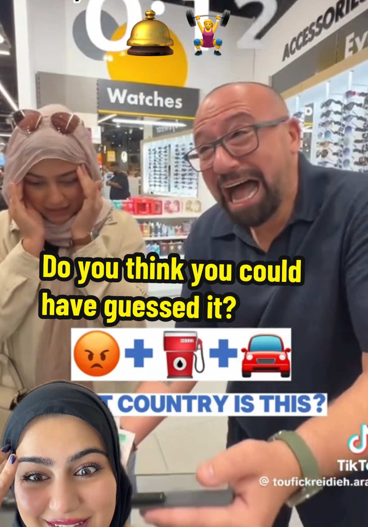 So much fun trying this challenge with the Co founder of Brands for less! Now I know how people go blank when put on the spot 😂 #toufickreidieh #emojichallenge #challenge #toufickreidieharabic @Toufickreidieh.arabic