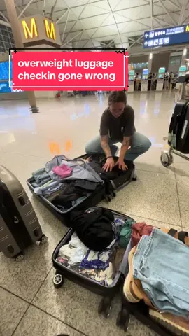 Replying to @livia this was a MESS!!! then my name got announced over the load speaker because of MY checked bag🙃 glad were done #travel #gonewrong #overweight #checkedbags #solotravel #airport 