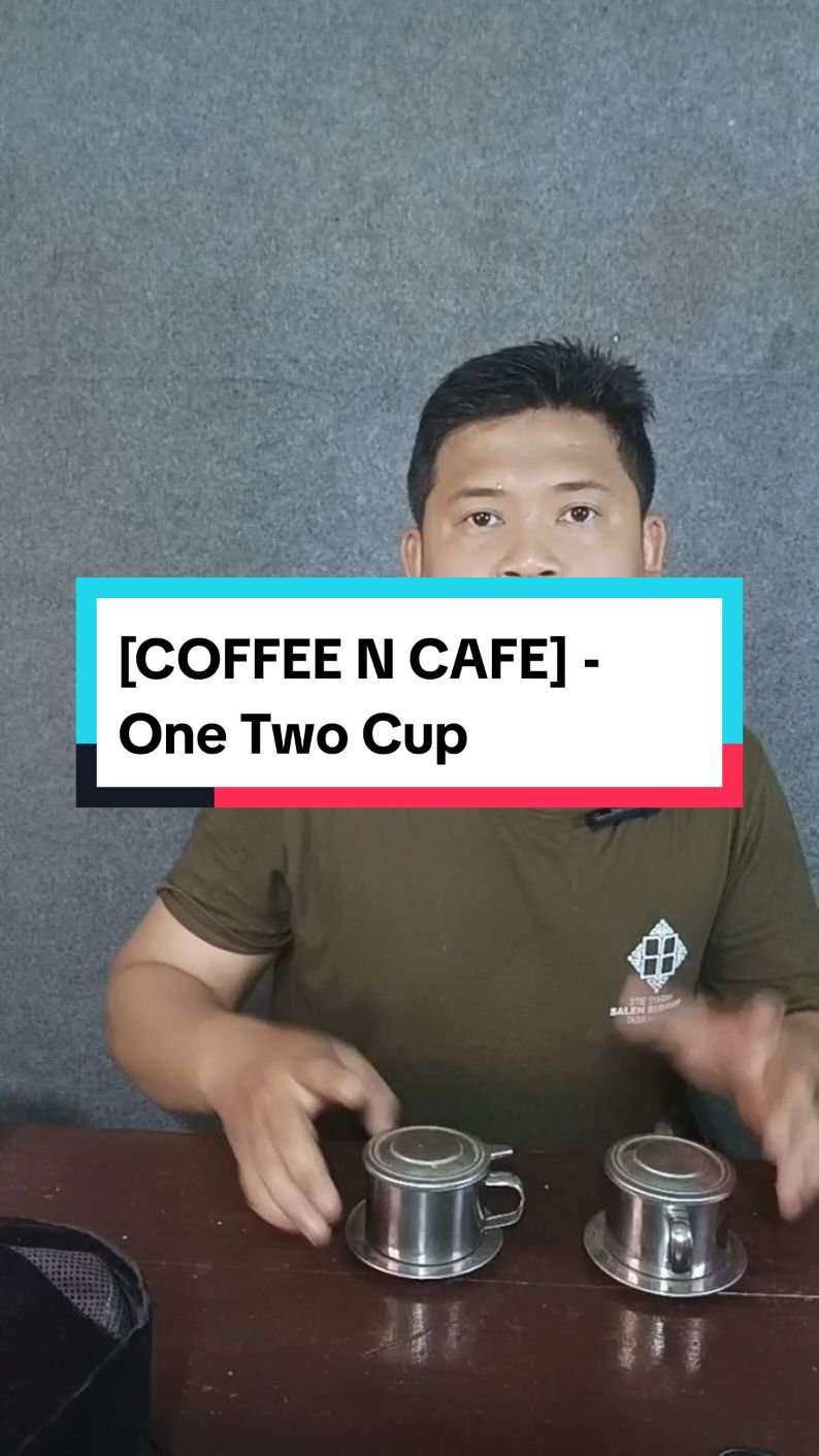 [COFFEE N CAFE] - One Two Cups #kopi #kopihitam #saringan #saringankopi 