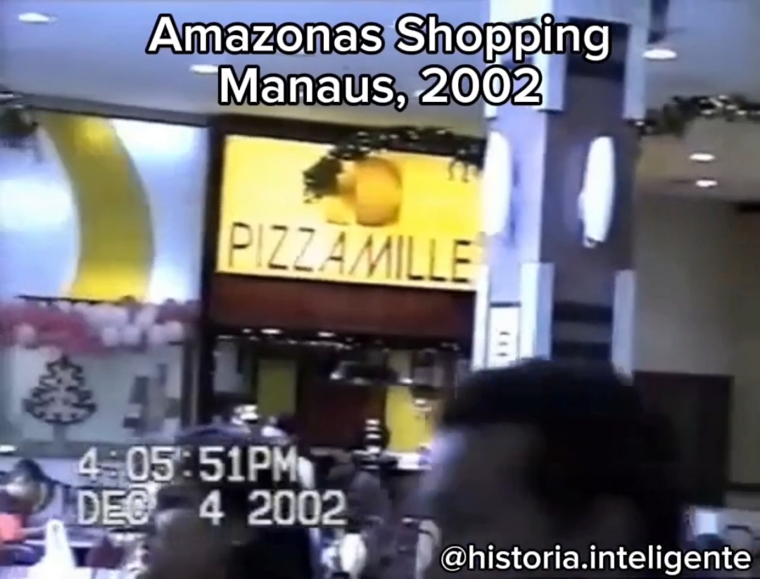 Amazonas Shopping, 2002. Café Glauce, Kibon, Pizzamille e Harry Potter e a Câmara Secreta em cartaz. #Manaus #Amazonas #História #Historiainteligente #Viral 