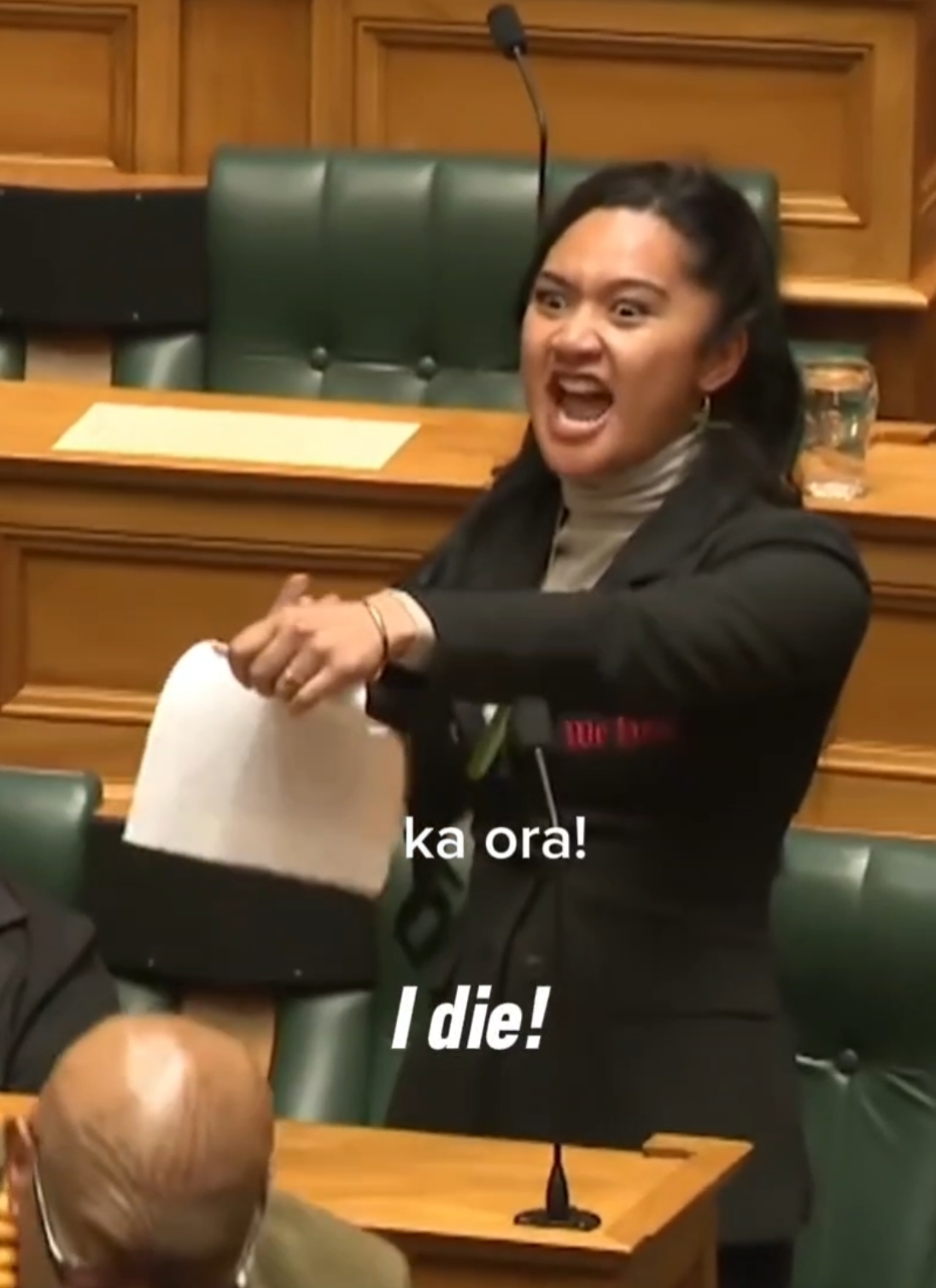 Hana-Rawhiti Maipi-Clarke has captivated the world by bucking the system of New Zealand's parliament after initiating the haka, Ka mate. Here's a translation and the words to ka mate. A powerful display of resistance and culture that everyone should see. Age is just a number. Young people are leaders.