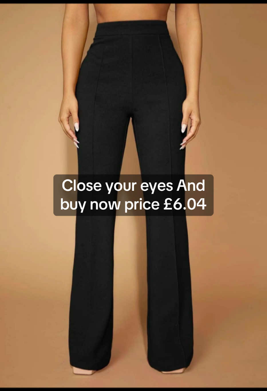 Women's Plain High Waist Flare Leg Pants, Casual Comfy Bell Bottom Trousers for Daily Wear, Ladies Bottoms for All Seasons, Winter Outfits#tiktokmademebuyit #bolackfridaydeals #blackfridaysale #TikTokShop 