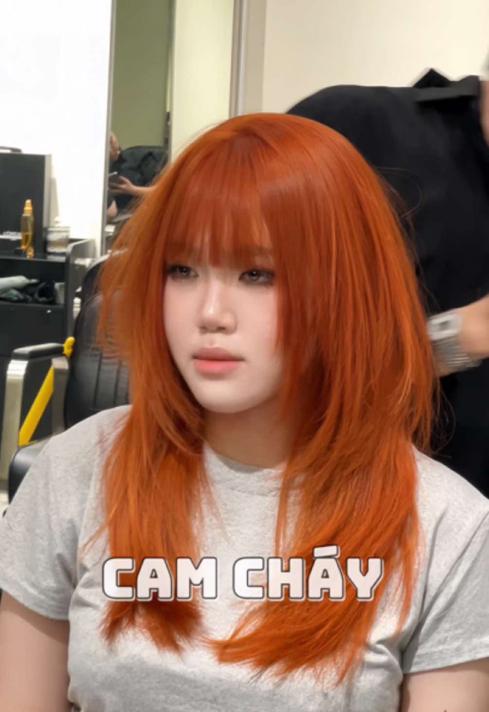 CAM CHÁY - cá tính, nổi bật #minhhyhair #lorealparishaircare #lorealprovn #LearnOnTikTok #trending #fyp #nhuomtoc #mautocdep #lorealparispartner