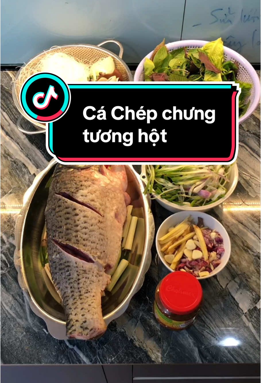 Cá Chép chưng tương hột#carp #cáchép #lunch #amthuctaixe #xuhuong #ancungtiktok #mylife 