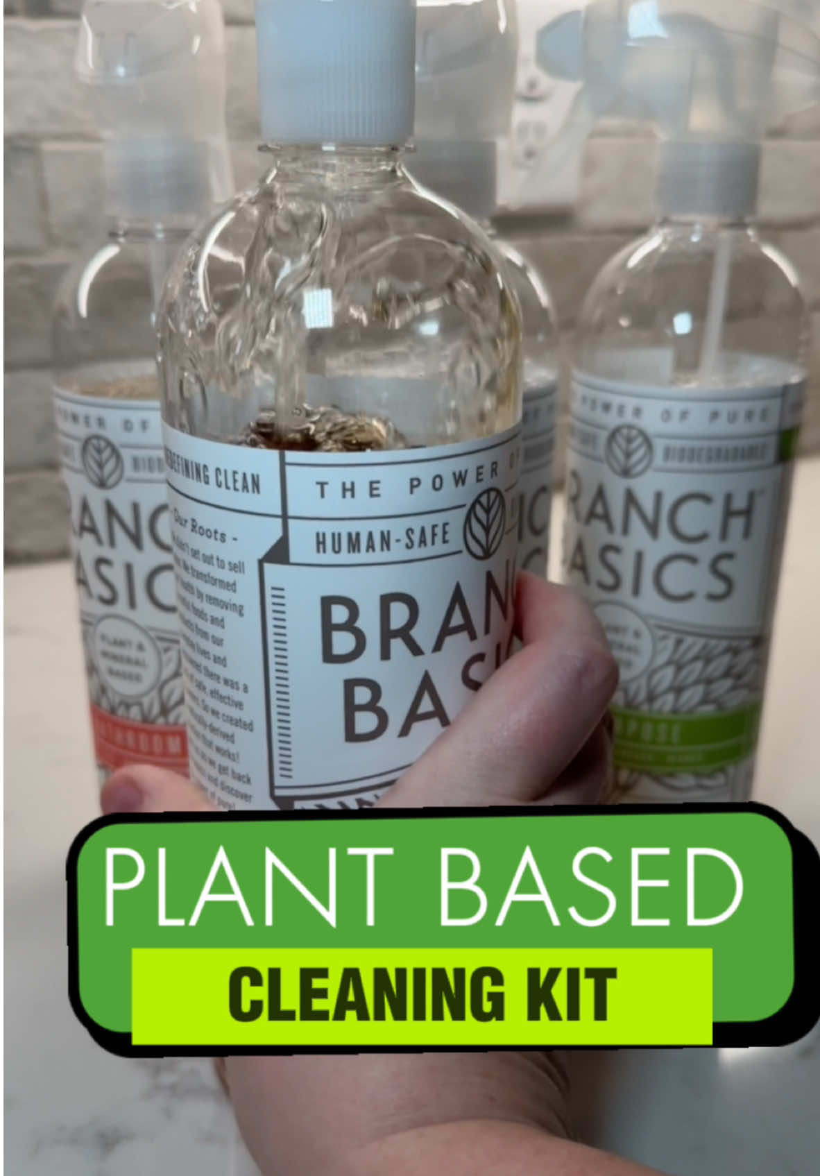 Glass bottles are available too! (I just have a “helpful” toddler and couldn’t risk that 😆). It’s all plant based too!🌱🌎💚 @Branch Basics #branchbasics #sustainableliving #sustainableswaps #naturalcleaning #naturalcleaningproducts #plantbased #plantbasedcleaning #tiktokshopblackfriday #tiktokshopcybermonday #tiktokshopholidayhaul #bfcm #giftguide #ttsdelight  Branch basics cleaning  Plant based cleaning 