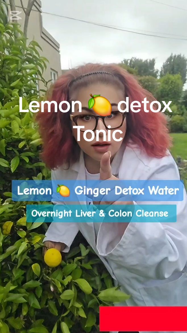 How to make lemon ginger detox water #creatorsearchinsights #lemonwater #water #watertok #scientist #doctorwater #detox 