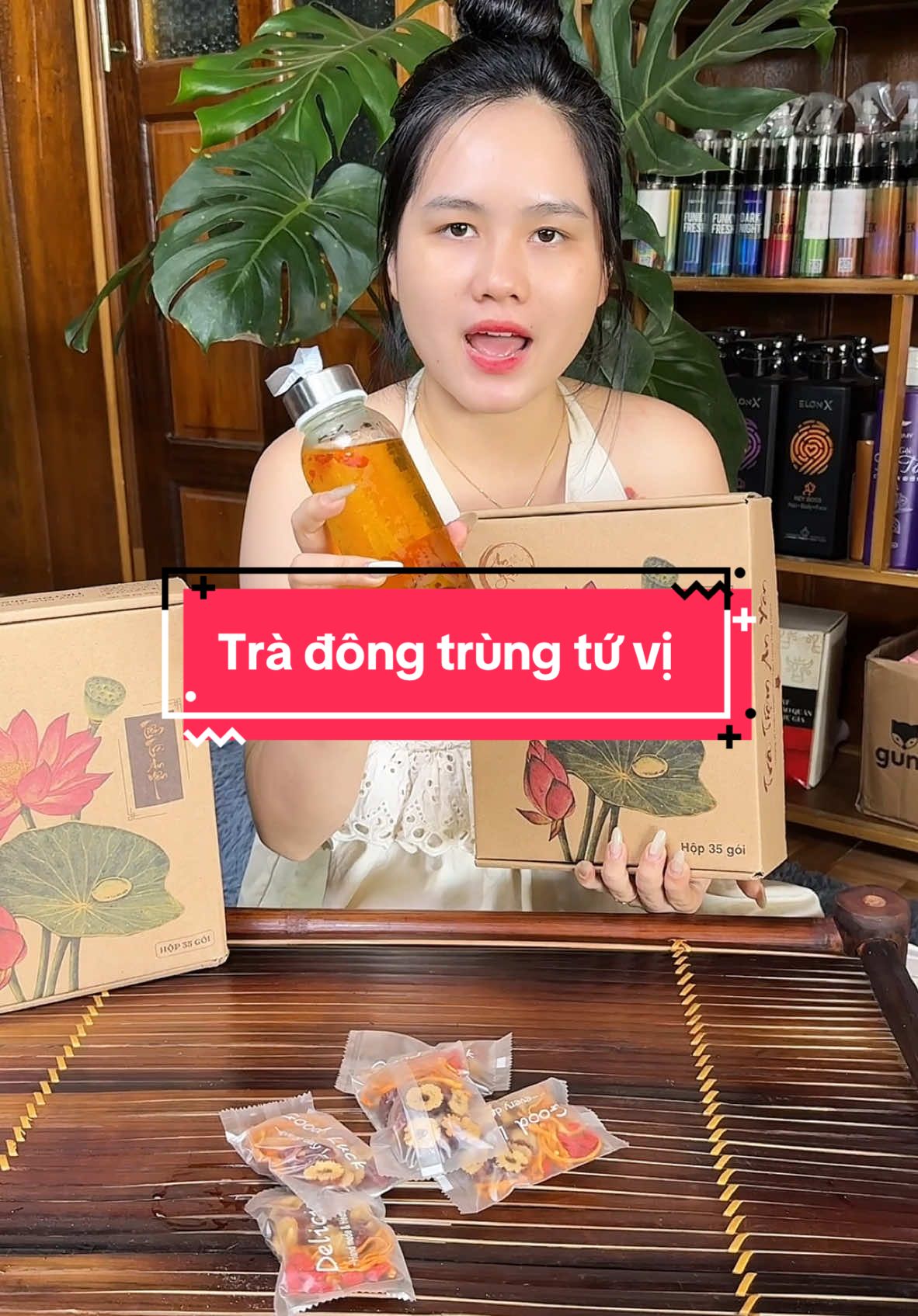 Trà đông trùng tứ vị #mesubengenz #tra #tradongtrunghathao #tradongtrungtuvi #tradongtrunghathaotuvi #xuhuong 