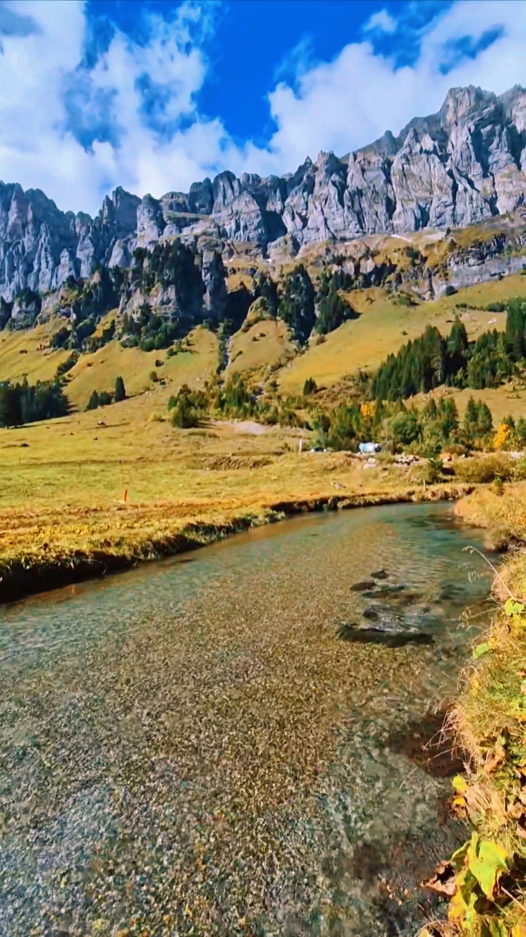 Calm river🇨🇭🌏🩵 #switzerland #river #mountain #swissalps #water #watervibes  #nature #naturelover #naturevibes #goodvibes #landscape #scenery #relaxing #relaxingvideos #enjoy #Outdoors #positivevibes #travel #myswitzerland #peaceful #fyp #swiss #traveltiktok 