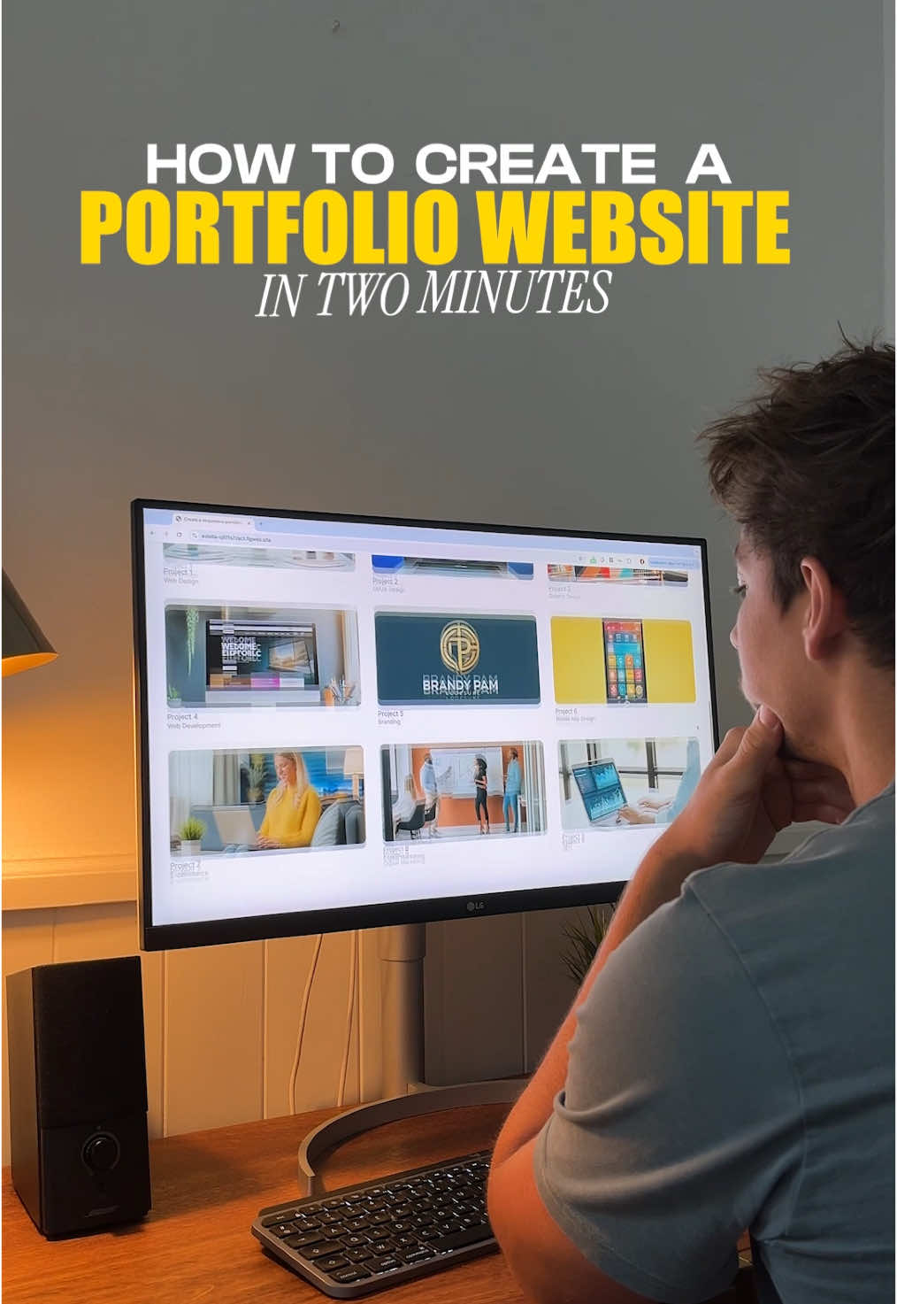 Create a portfolio website in 2 minutes 🔥 Comment PORTFOLIO and I’ll send you the link 🔗  #webdesigner #figma #website #portfolio #design 