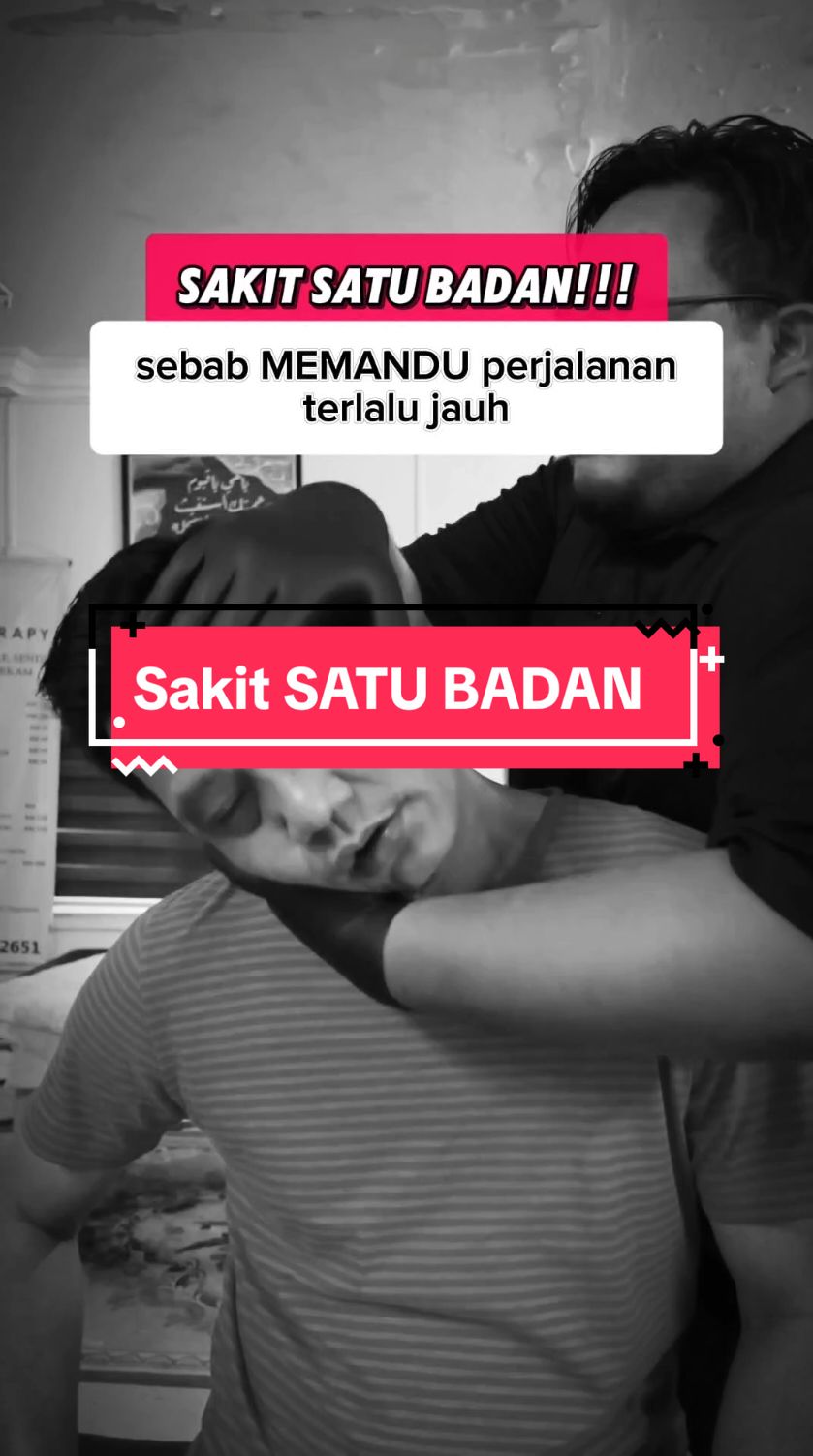 Sakit Pinggang dan satu badan akibat memandu terlalu lama & jauh. #latterapi #pandu #memandu #drive #driver #pilotdarat #sakitpinggang #sakitbelakang #slipdisc #sciatica #lowerbackpain #bonesetting #chiropractic #urut #klang #shahalam #selangor 