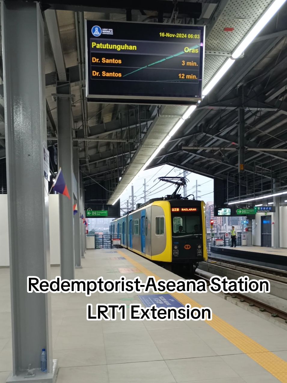Destination Dr. Santos in 12 Minutes - Lrt1 Extension #lrt1  #lrt1caviteextension #train #railway #trainspotting #fyp #fypage #fyppppppppppppppppppppppp 