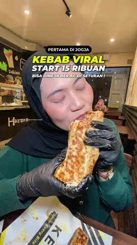 PERTAMA DI JOGJA‼️DINE IN KEBAB VIRAL DI SETURAN start 15 ribuan pakai daging brisket juicy bikin nagih enak bgt 😭🌯✨ ##hkebab##kulinerjogja##jogja##kebabjogja##infokelilingjogja##TTPetualangPro##jelajahdiskon##jelajahliburan#jelajahbegah  