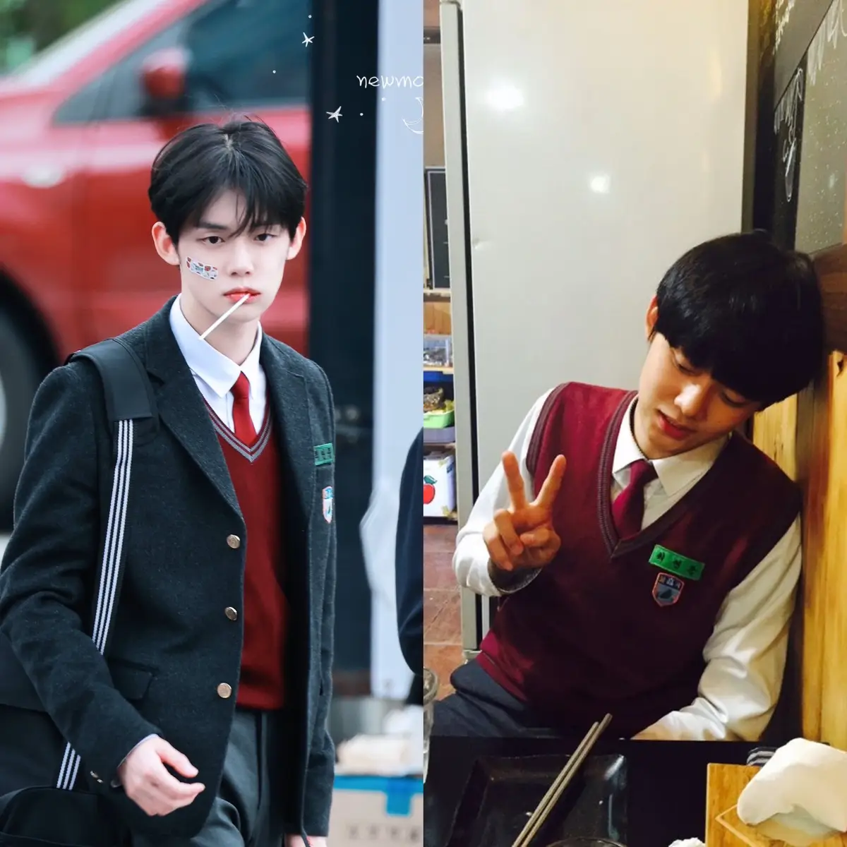 they wore their old school uniforms🥹 #txt #tomorrow_x_together #txt_bighit_official #txt4thgenleaders #txtmoa #viral #foryou 