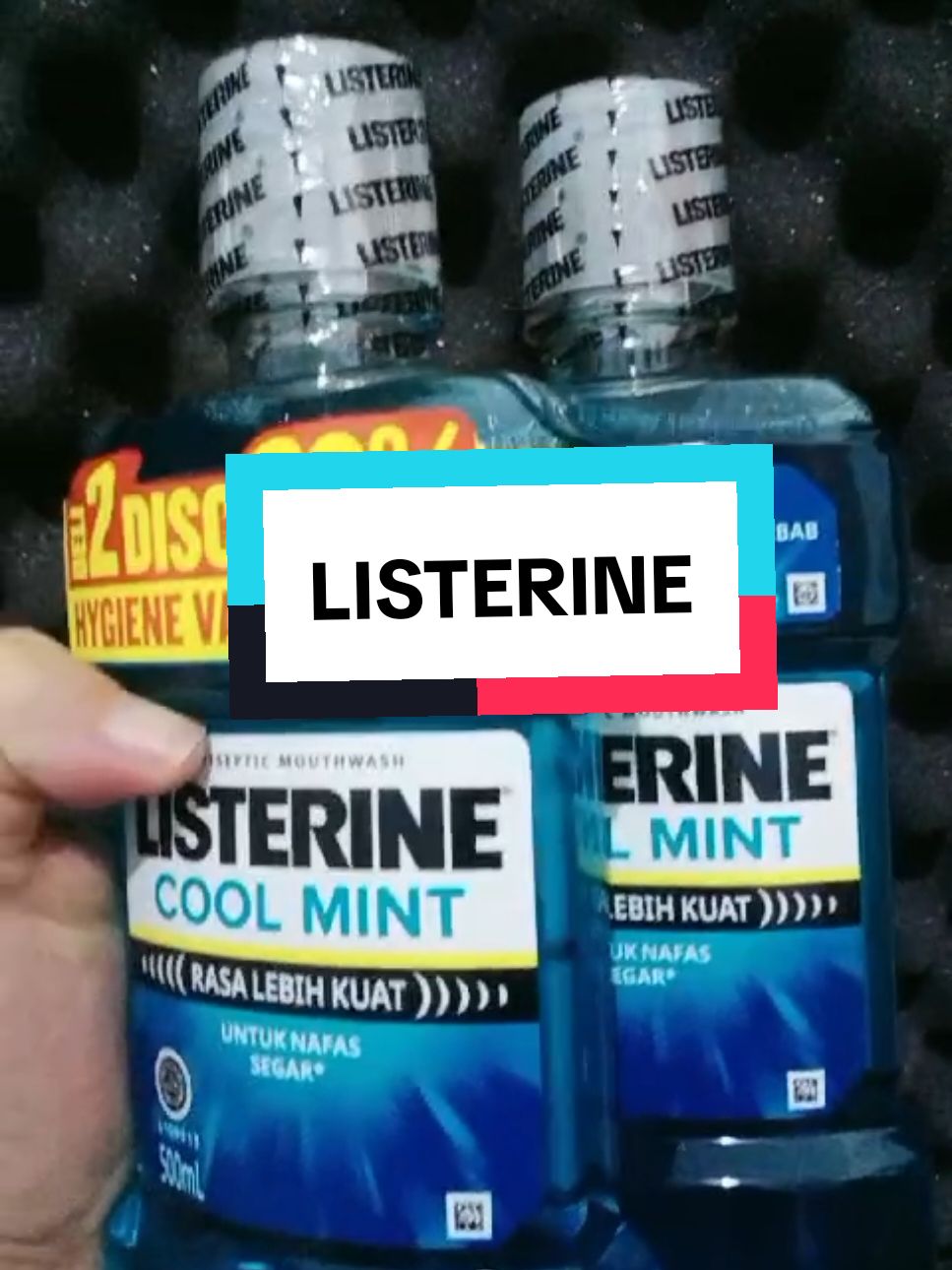 Listerine untuk membunuh kuman mulut dan berishkan plak gigi #listerine #listerinepromo #obatkumur #listerineobatkumur #koboy11 #cuantanpabatas 