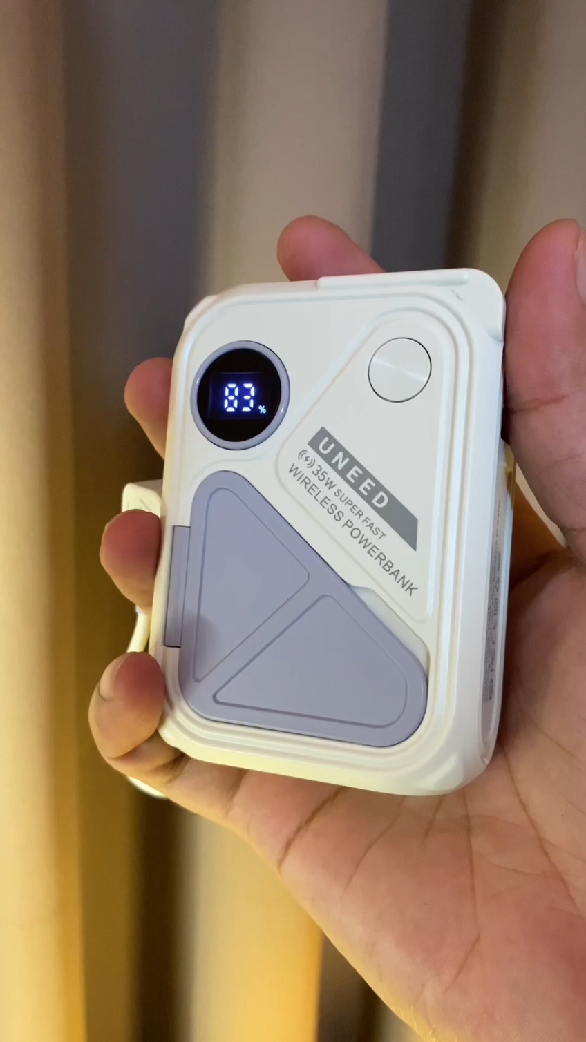 affordable na high quality and reliable powerbank na wireless na wired pa.. iba ka talaga Uneed! #uneed #uneedpowerbank #wirelesspowerbank #wired #powerbank #withstand #magsafe #magnetic 