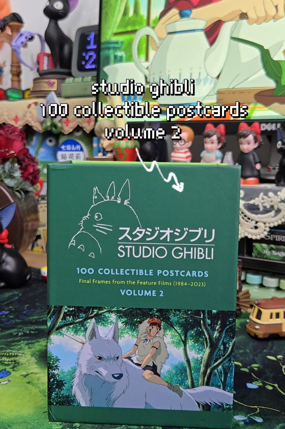 some of my favorites from volume 2 of studio ghibli: 100 collectible postcards ୭ ˚.⁺⊹ .ᐟ #studioghibli #ghibli #ghiblivibes #ghiblimovies #stationeryaddict #postcards #animemerch #collector #fyp 