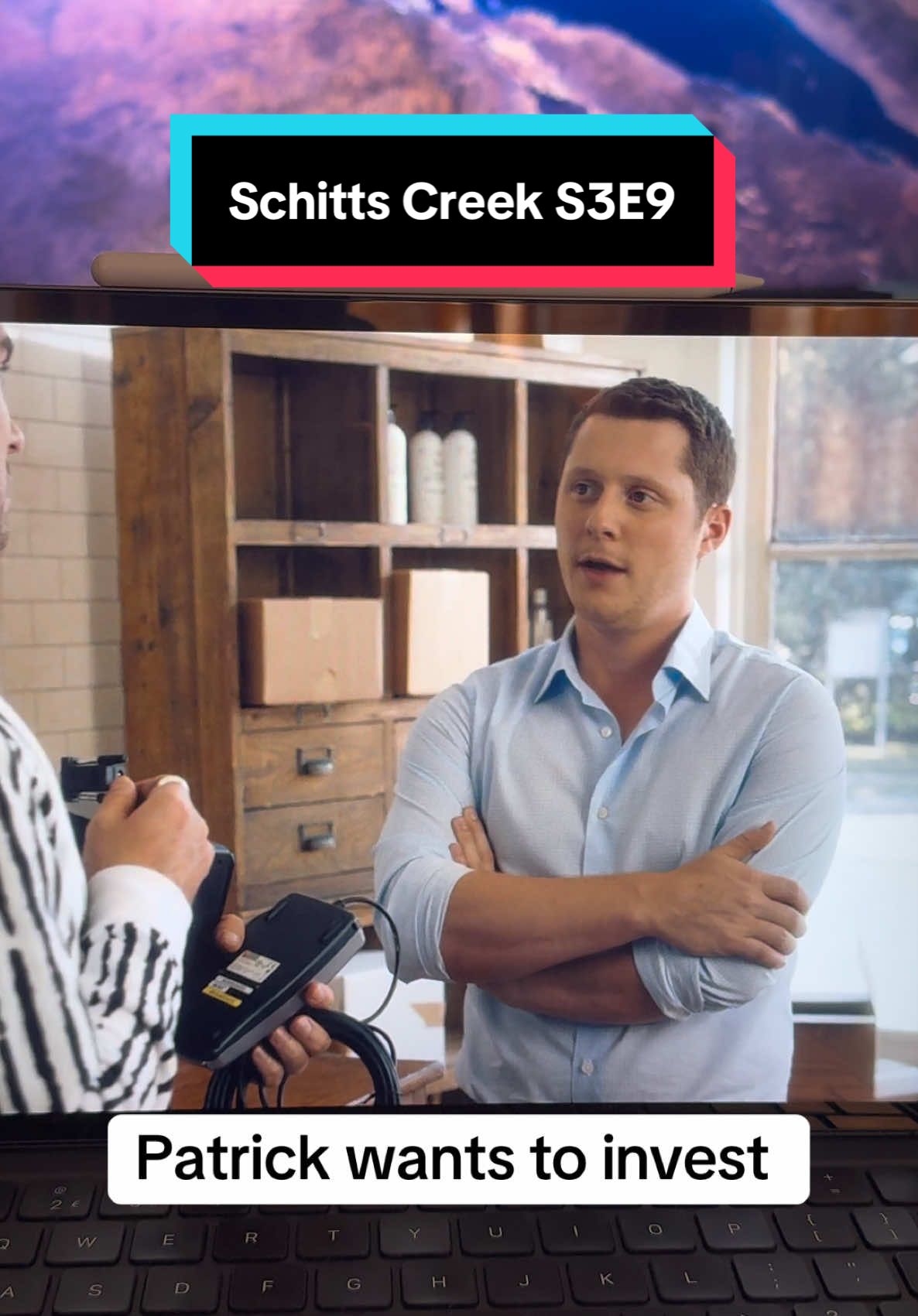 Hes so cute #fyp #react #schittscreek #davidrose #patrick #invest 