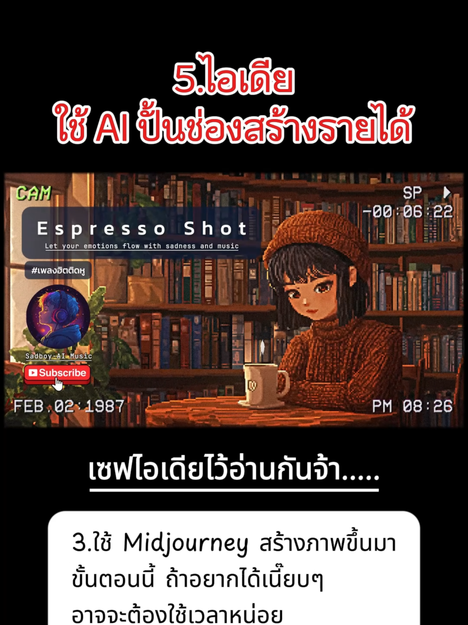 เบื้องหลังเพลง EspressoShot #ai #เอไอ #aiสร้างรายได้ #สร้างรายได้