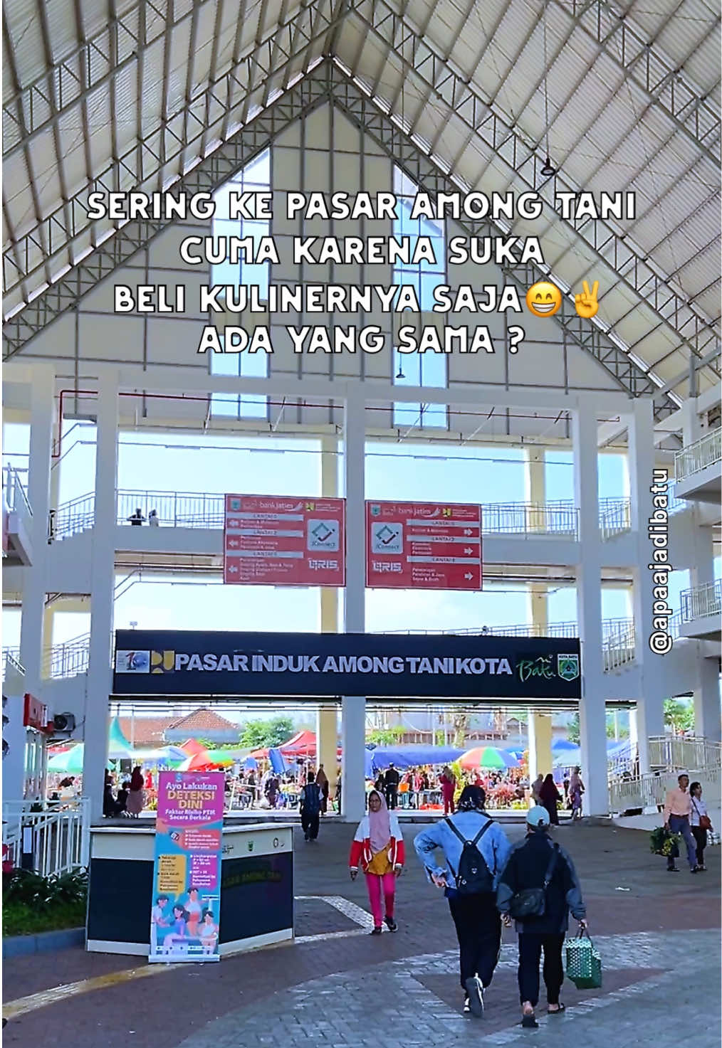 Siapa yang suka ke pasar Batu cuma kulineran aja ??😁 #batu #kulinerbatu #alunalunbatu #pasaramongtani 