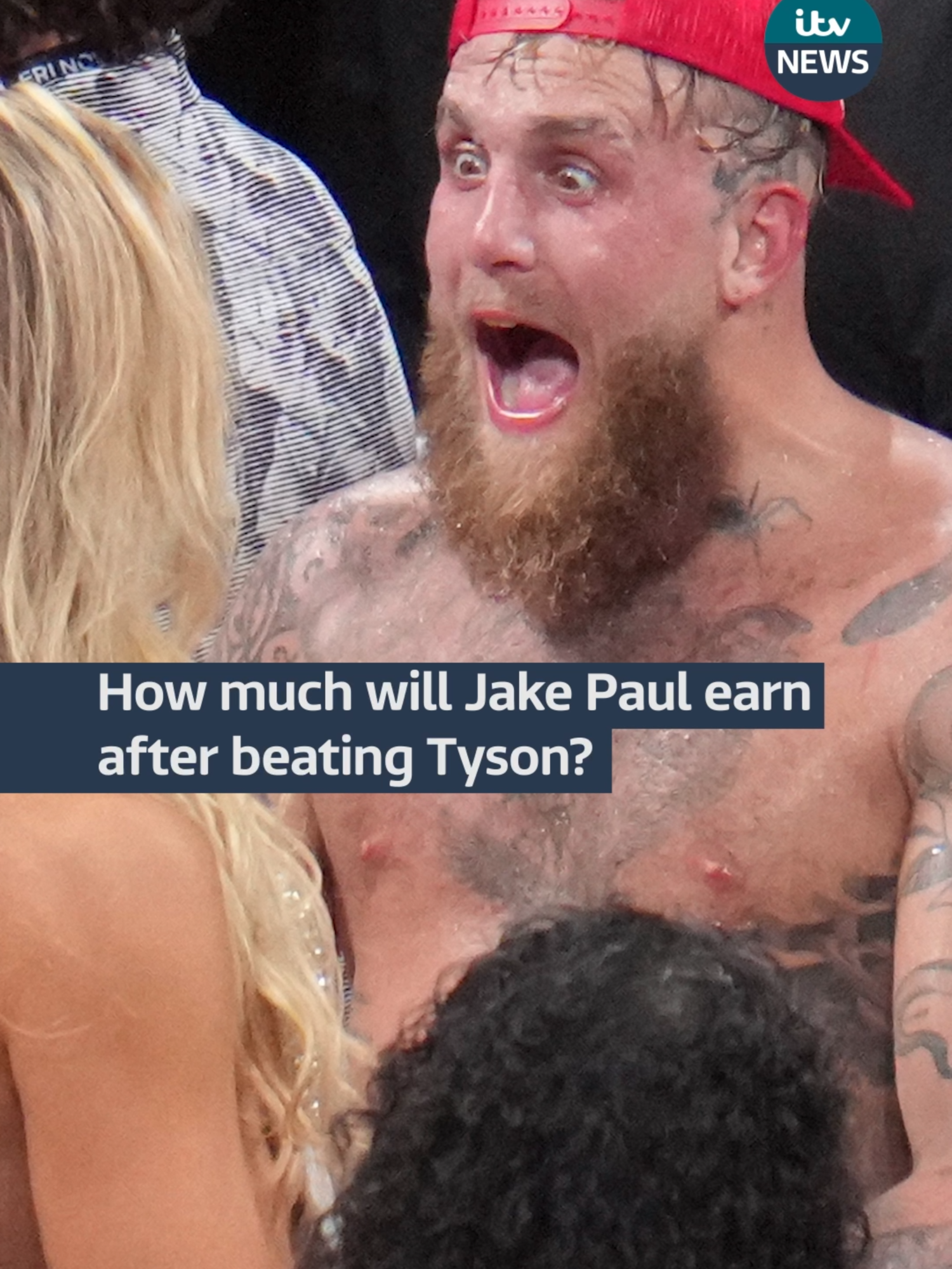 How much will Jake Paul earn after beating Tyson? #itvnews