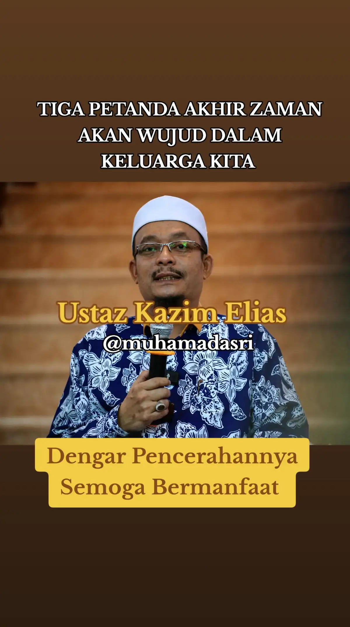 Dengar Pencerahan Oleh Ustaz Kazim Elias  #ilmuagama #pencerahanoleh #ustazkazimelias #perkongsianilmu #semogabermanfaat #muhamadasri 