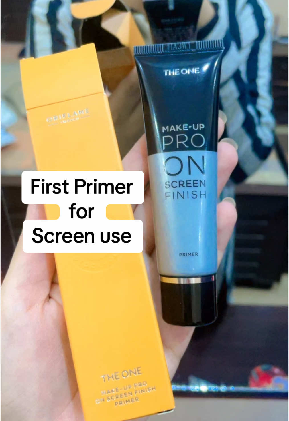 First primer for screen use. Watch full video for details if you want to get more information inbox me #makeup #foryoupage #directorrabail #fyppppppppppppppppppppppp #oriflameproducts #makeuptiktok #makeuptutorial 