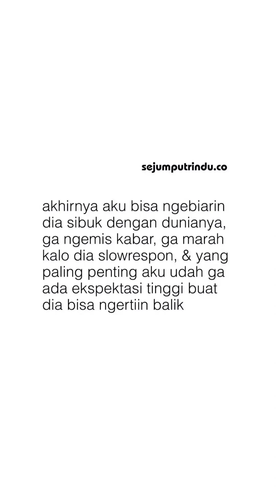 Akhirnya aku udah bisa nyerah setelah sekian lama terkurung dalam hubungan yang membuat batin tertekan yang dimana sakit lebih mendominasi dan kebahagiaan yang menjadi tanda tanya 