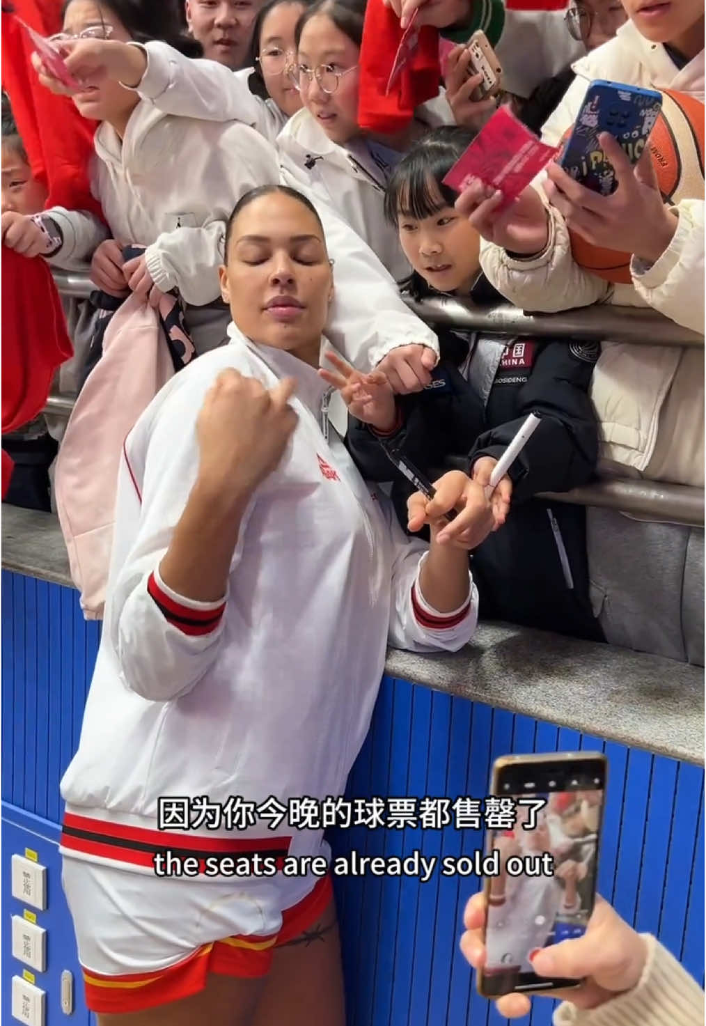 She was very popular #tiktok #foryou #basketball #wcba #elizabethcambage #zhangziyu #liuyutong #张子宇 #WNBA 