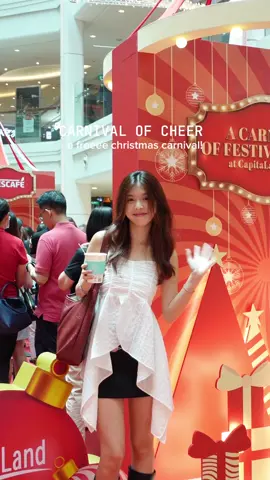 here’s some free activities to do this christmas - visit the Carnival of Cheer at Plaza Singapura! with fün games & sure win prizes, come have some fun and redeem a free coffee while you’re at it :-) Simply enter reward <CHEER> in your CapitaStar app 🎄🎄🎄 #CapitaLandMalls https://sfy.is/crm-t3s10 @CapitaLand Malls SG 