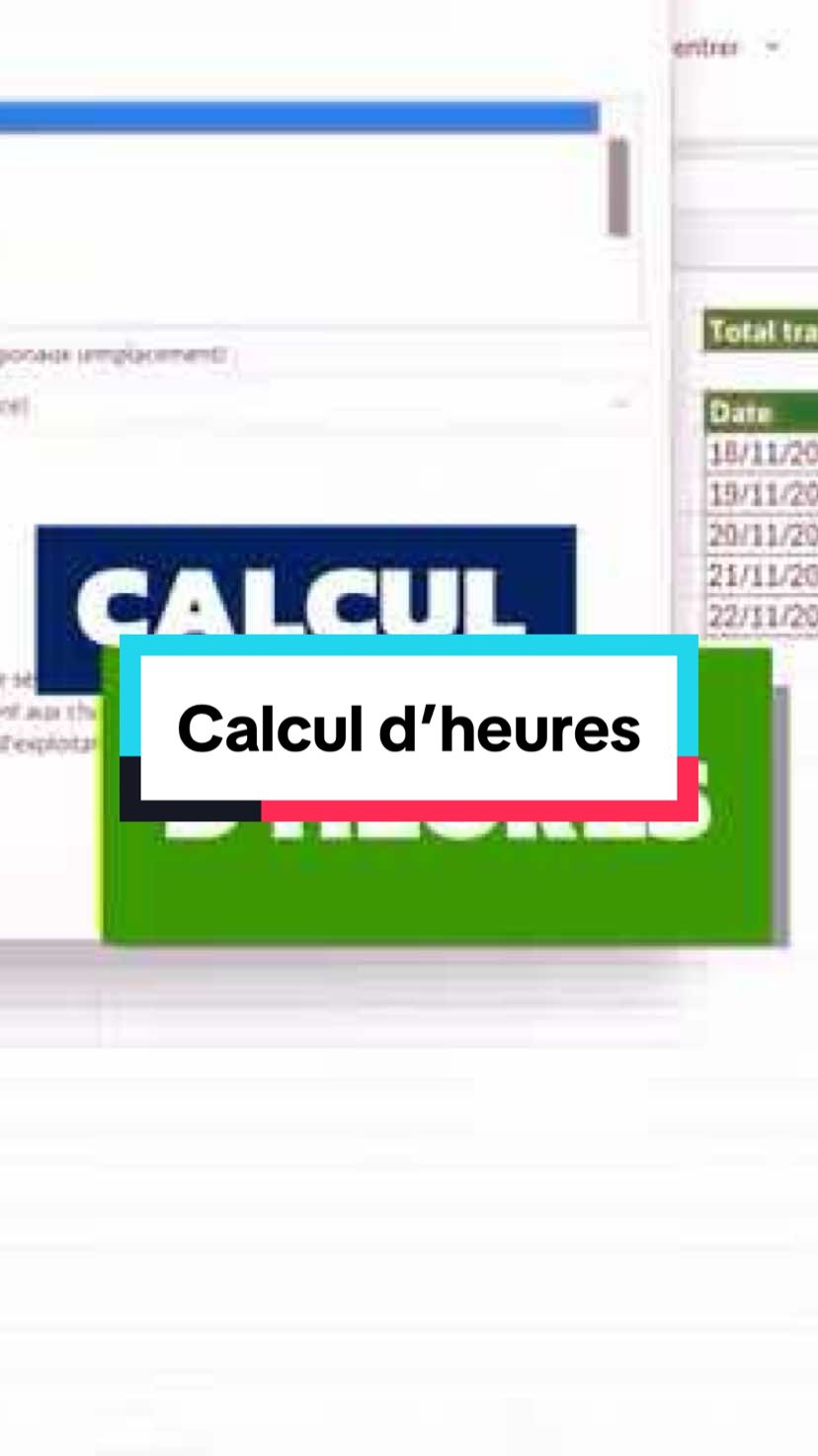 ⏰ Dans Excel, tu ne peux pas calculer des heures en somme avec un format standard ou heure. Le résultat sera forcément faux ! Il te faut un format personnalisé ! Et Mes Tutos Excel te montre comment faire ! 🔎 Tu sélectionnes ta cellule. 📂 Et dans l’onglet Accueil, dans le groupe d’outils Nombre, tu cliques sur la petite flèche. ⚙️ Dans la fenêtre de format de cellule, tu sélectionnes la catégorie Personnalisée. 🖋️ Tu choisis le format [h]:mm:ss. ✅ Et tu valides. 🎉 Et voilà ! Ton résultat est correct ! Tu le savais ça ? 🔗 Clique sur le lien dans ma bio pour plus d’astuces et de conseils sur Excel ! #excel #exceltips #apprendreexcel #formationexcel