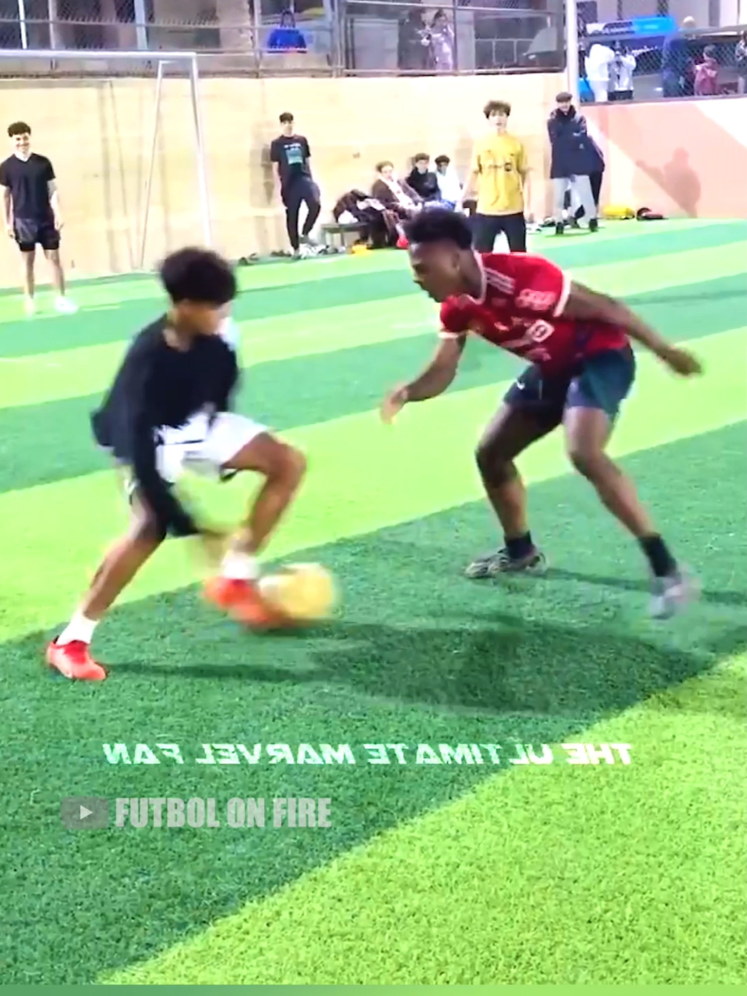 Cristiano Ronaldo Jr le tira un caño a Speed #futbol⚽️ #cristianoronaldo