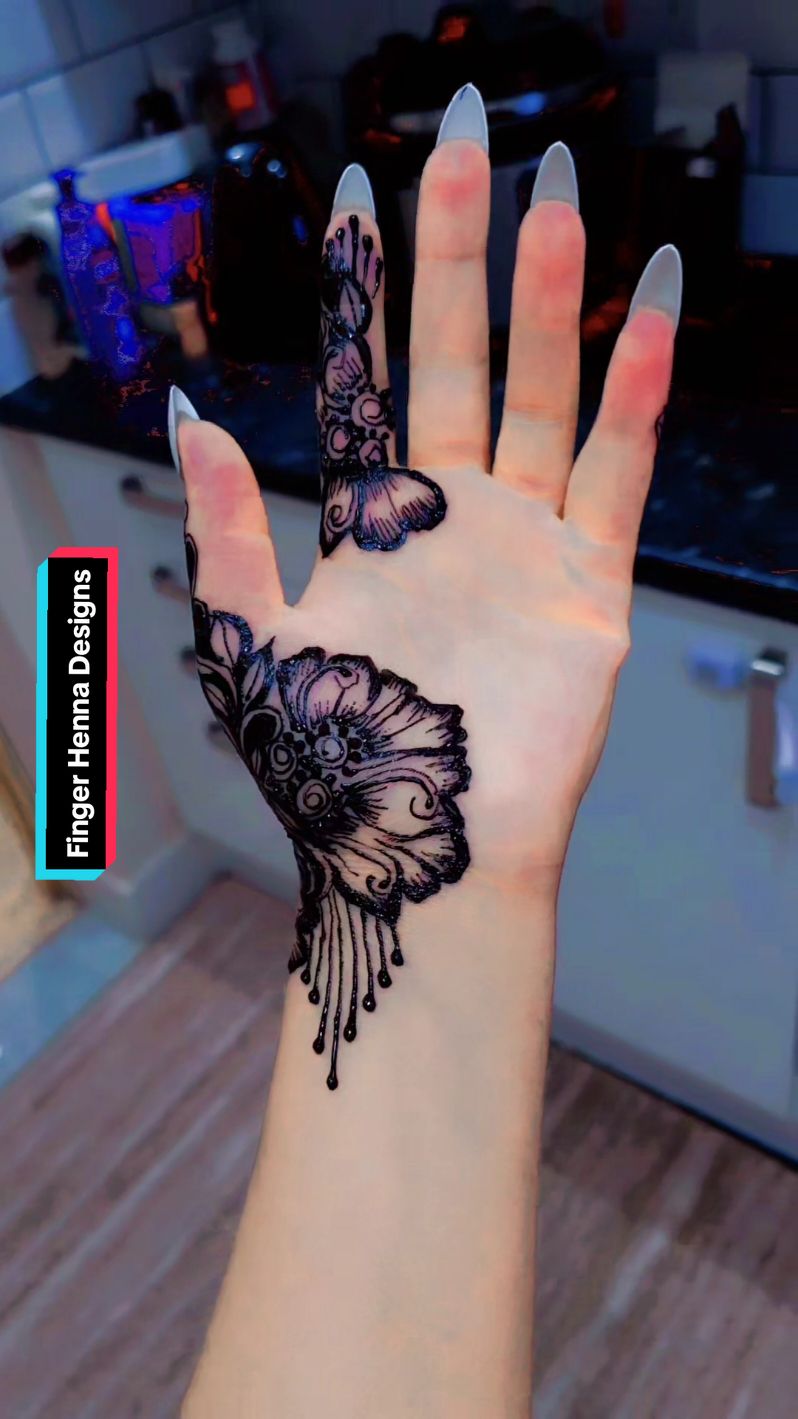 Finger Henna Designs #creatorsearchinsights 