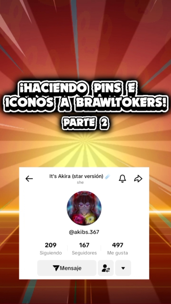 ¡HACIENDO PINS E ICONOS A BRAWLTOKERS! PARTE 2 🔥 @It's Akira (star versión) ☄️  #brawl #brawlstarstiktok #sorteo #pins #pinsbrawlstars #brawlstars 