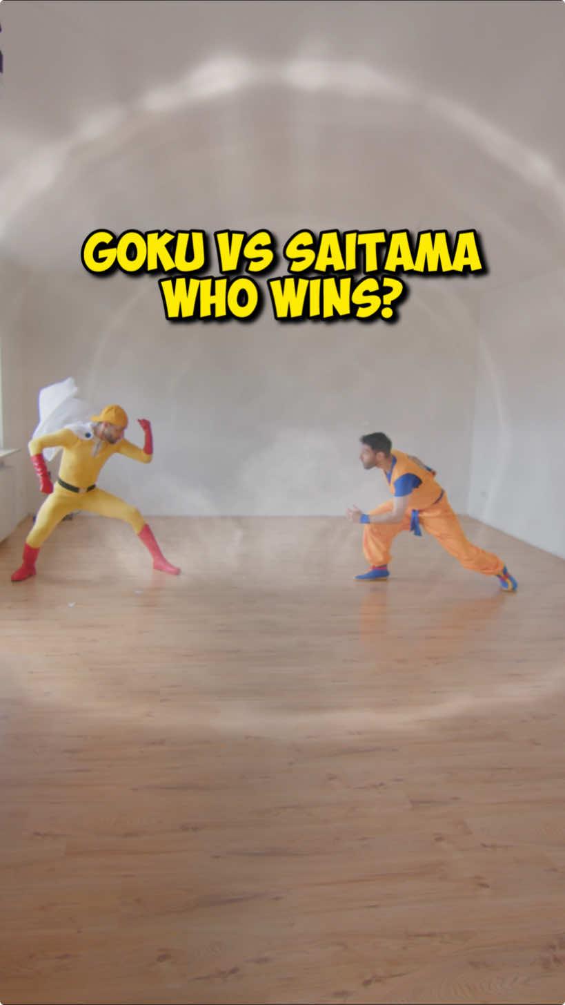 Goku vs Saitama Who Wins? #Anime #Dragonball #Onepunchman #TikTokAwards 